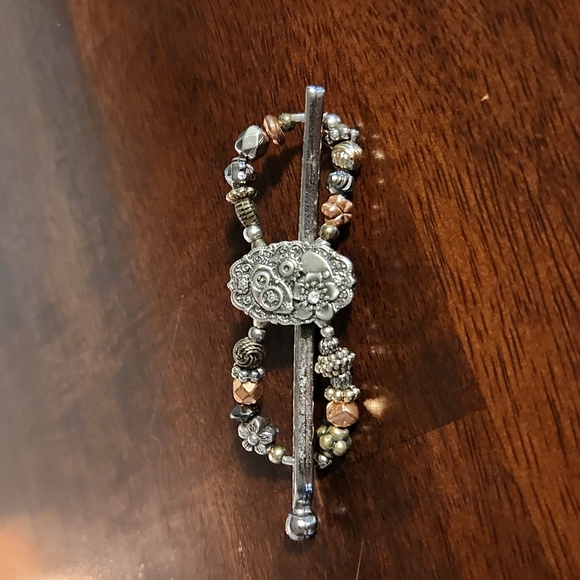 Lillarose silver and bronze flexi clip. Size Small. - Picture 1 of 5